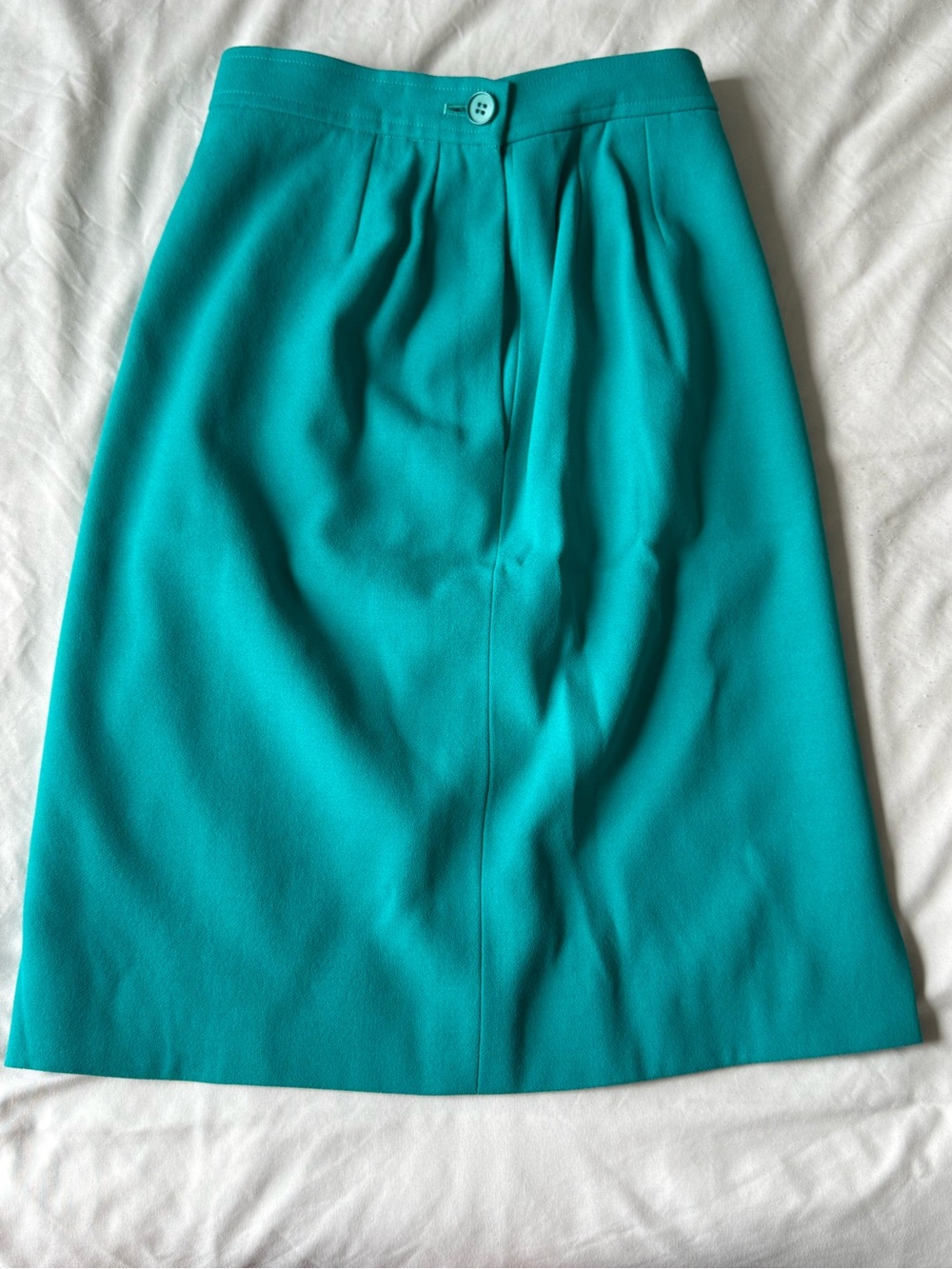 Yves Saint Laurent Teal Pencil Skirt